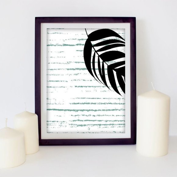 Two framed‎ minimalist art wall - Picture 2 of 3